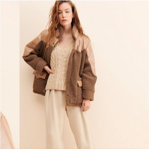 Pastiche Brown Nilo Teddy Jacket Size M - Picture 1 of 12